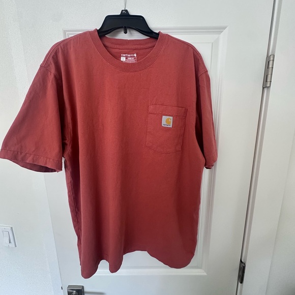 Carhartt Men's Brick Red Short Sleeve Tee - Picture 1 of 2